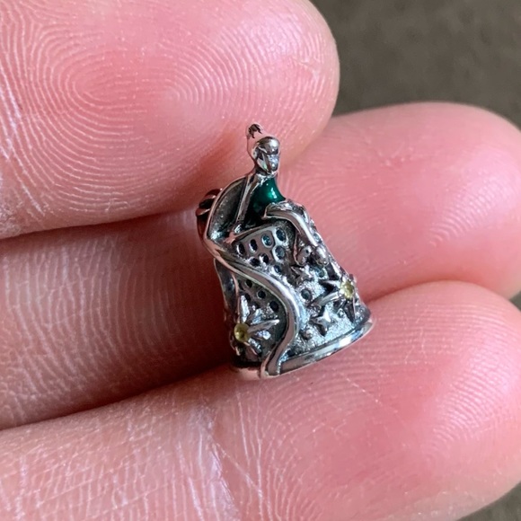 NWOT Disney Tinker Bell Celestial Thimble Charm Sterling Silver 925 - Picture 4 of 9
